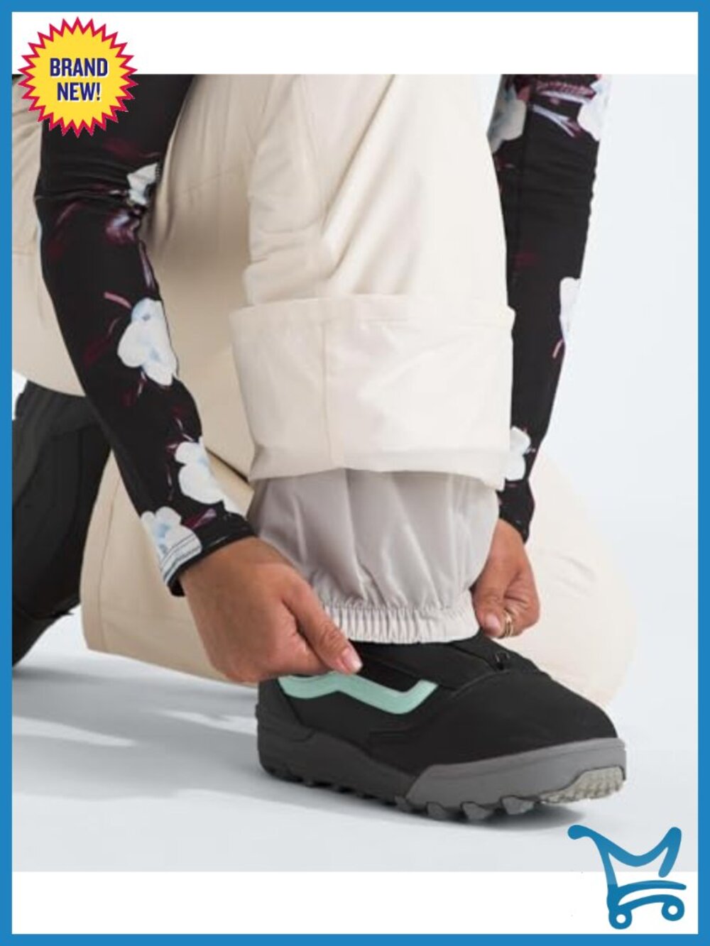 Insulated Waterproof Snow Pants for Snow Sports with Gaiters - Picture 2 of 6